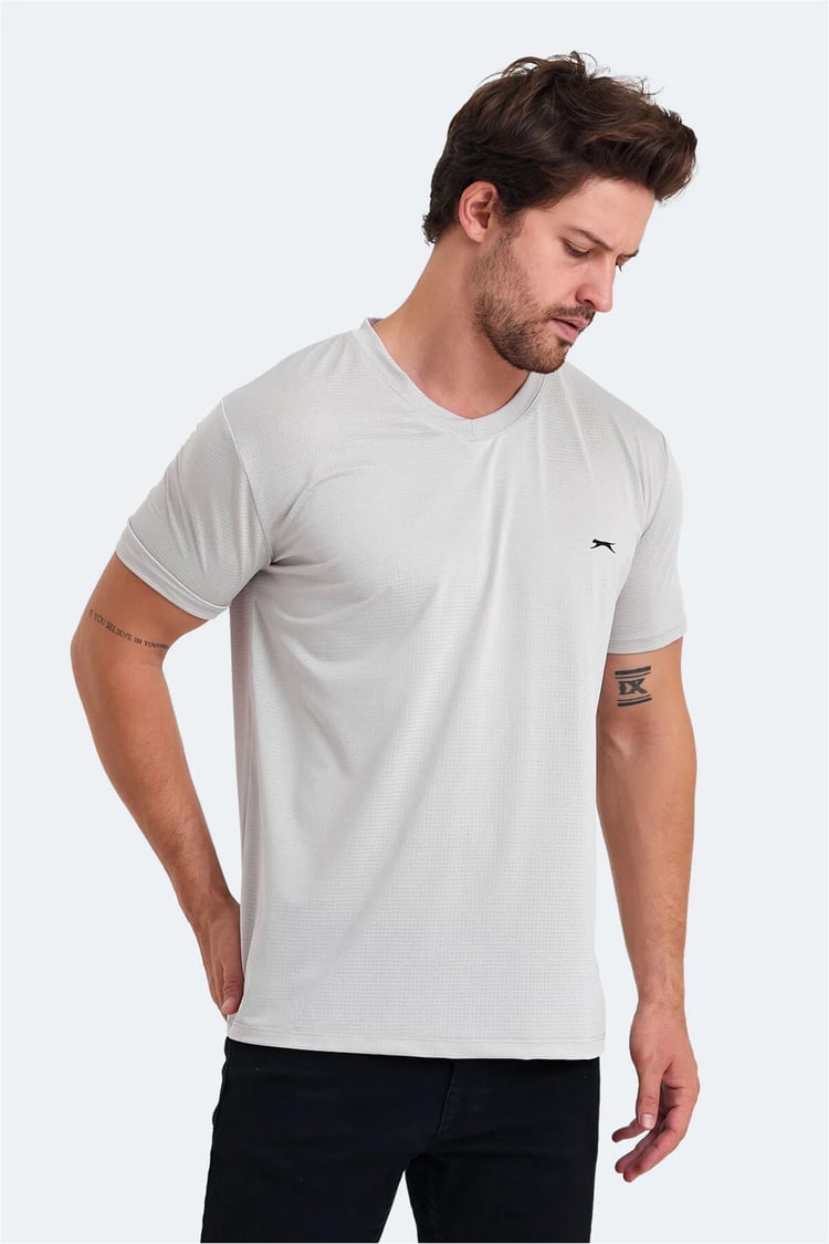 Slazenger Katrıına Bej Erkek T-Shırt