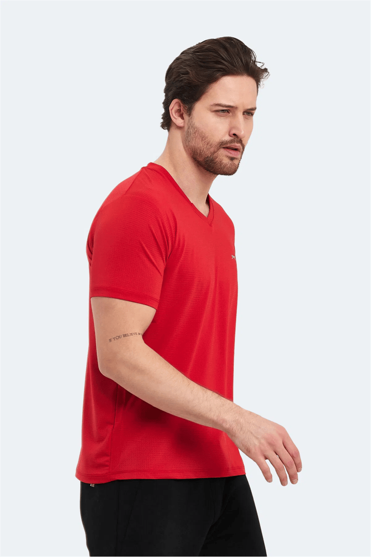 Slazenger Katrıına Kırmızı Erkek T-Shırt