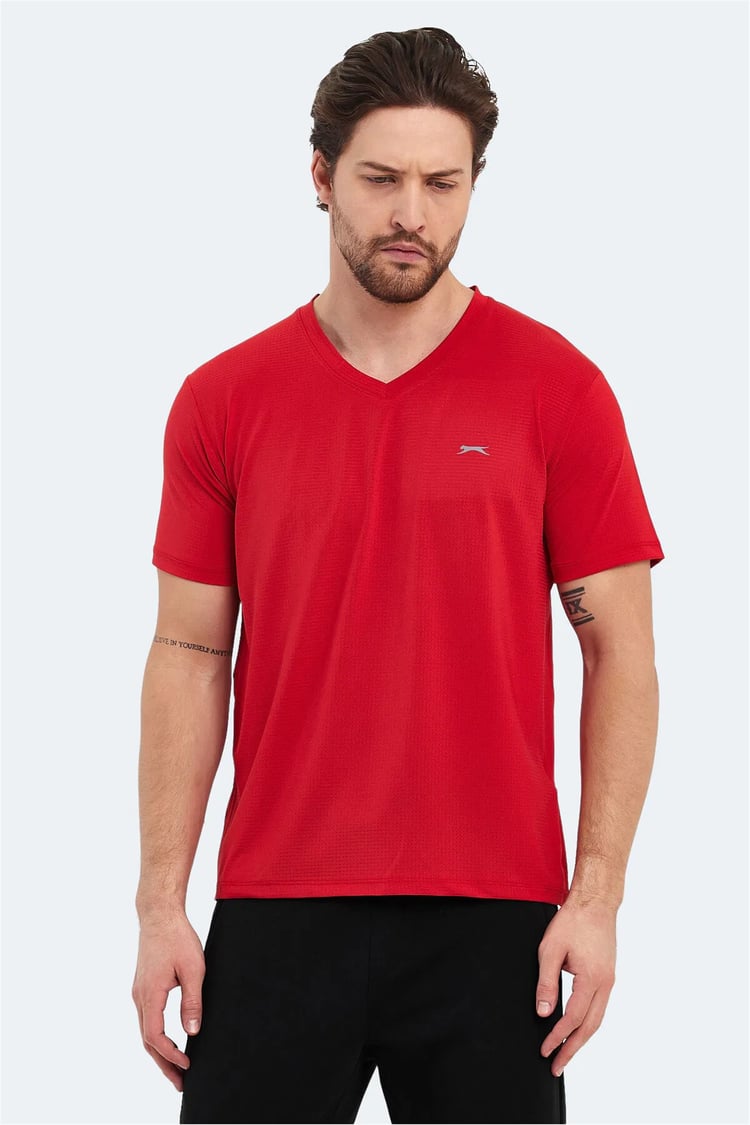 Slazenger Katrıına Kırmızı Erkek T-Shırt