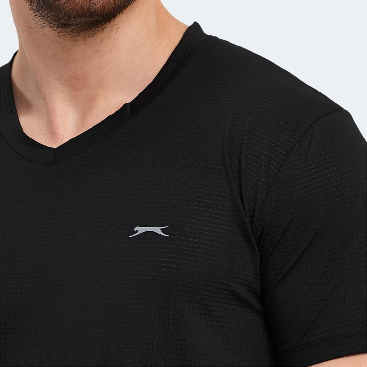 Slazenger Katrıına Sıyah Erkek T-Shırt