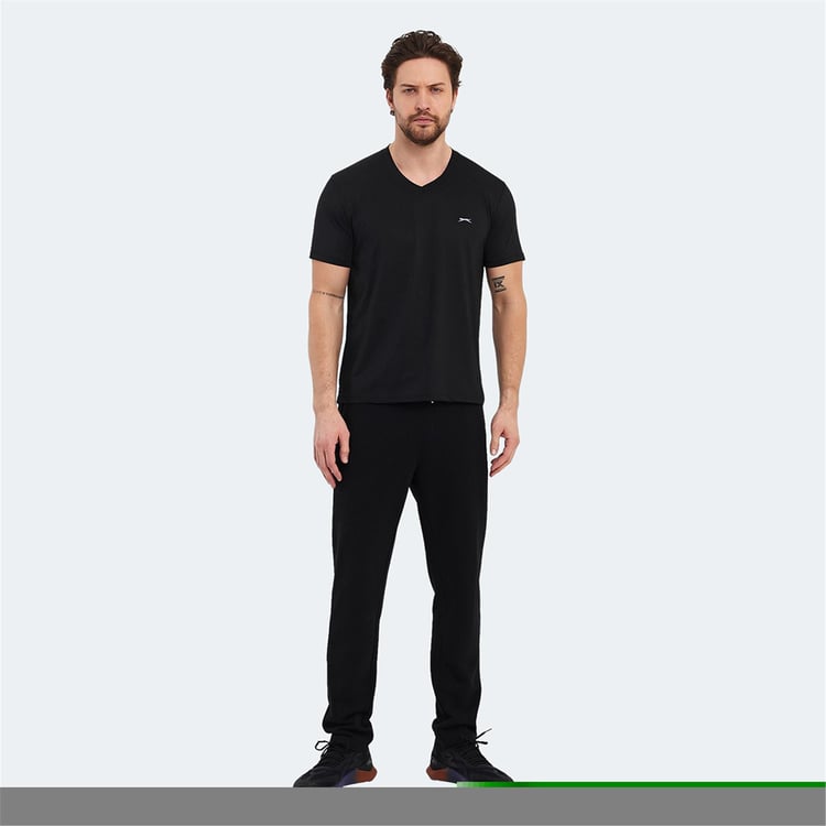 Slazenger Katrıına Sıyah Erkek T-Shırt