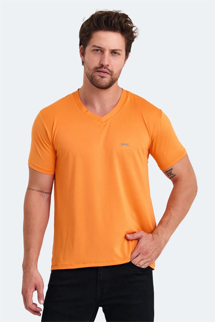 Slazenger Katrıına Turuncu Erkek T-Shırt