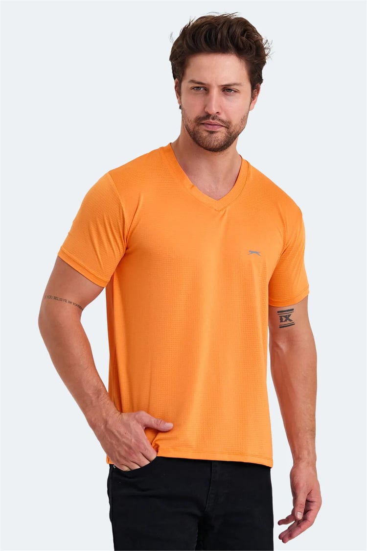Slazenger Katrıına Turuncu Erkek T-Shırt
