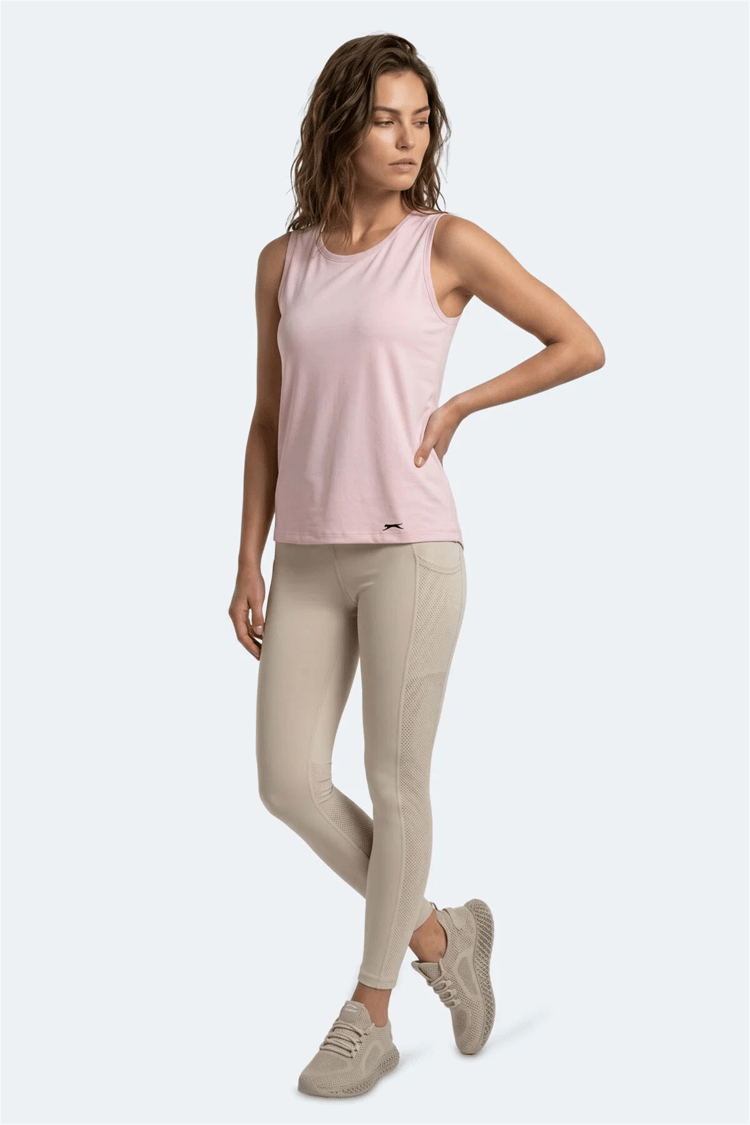 Slazenger Kunde Acık Pembe Kadın Kolsuz T-Shırt