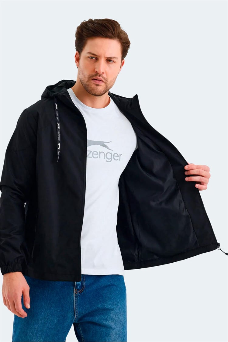 Slazenger Nıchol Ktn Sıyah Erkek Yagmurluk