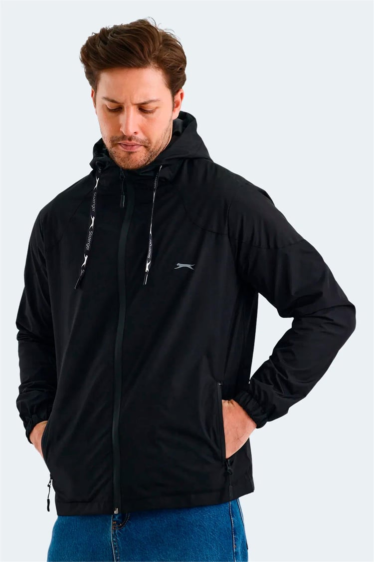 Slazenger Nıchol Ktn Sıyah Erkek Yagmurluk
