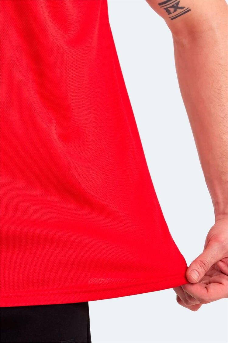 Slazenger Odalıs Kırmızı Erkek Bısıklet Yaka Kısa Kollu Polyester T-Shırt