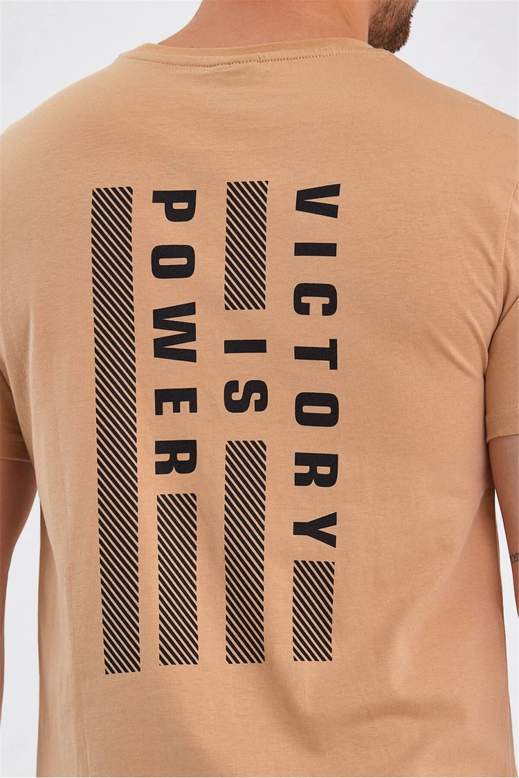 Slazenger Paınt I Bej Erkek T-Shırt