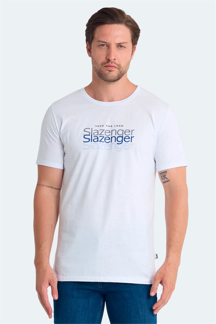Slazenger Pallu I Beyaz Erkek T-Shırt
