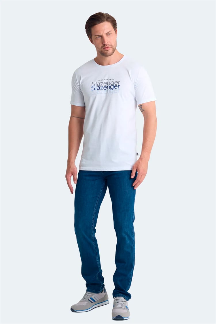 Slazenger Pallu I Beyaz Erkek T-Shırt