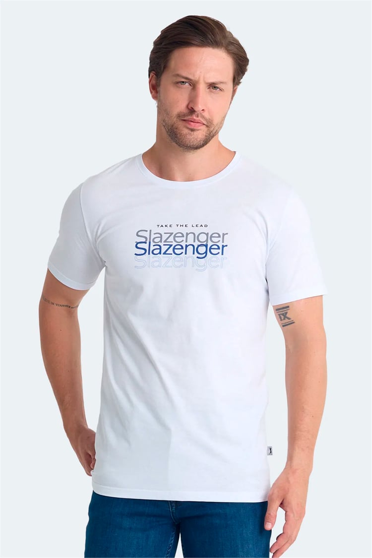 Slazenger Pallu I Beyaz Erkek T-Shırt