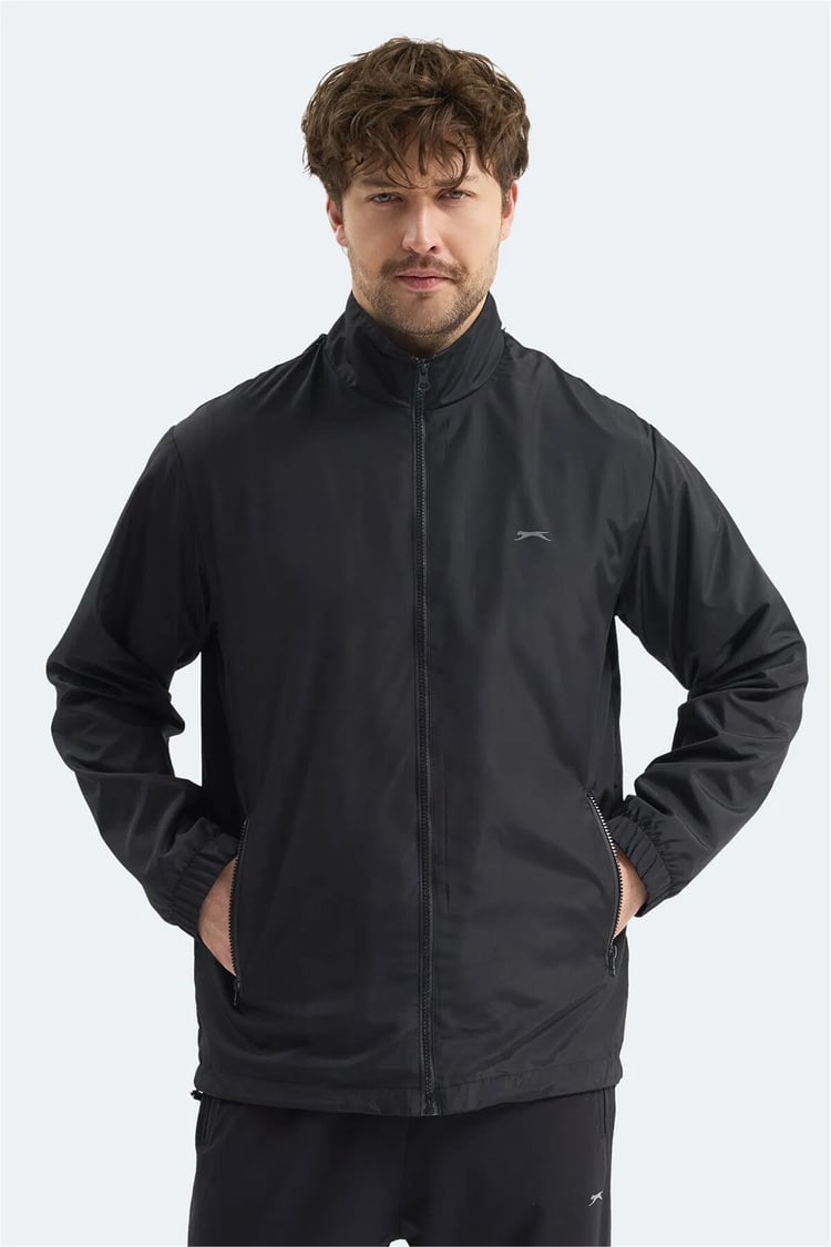 Slazenger Raren Siyah Erkek Yagmurluk
