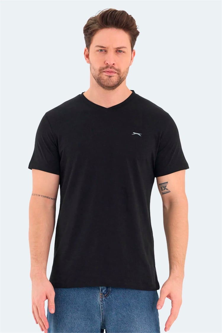 Slazenger Rıvaldo Sıyah Erkek T-Shırt