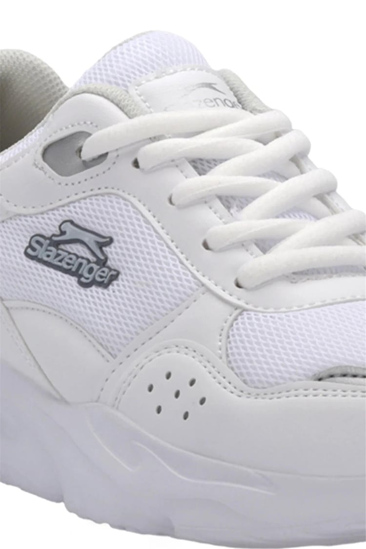 Slazenger Sa15Rk065-002 Omaha Beyaz / Grı Zenne Kosu Ayakkabısı