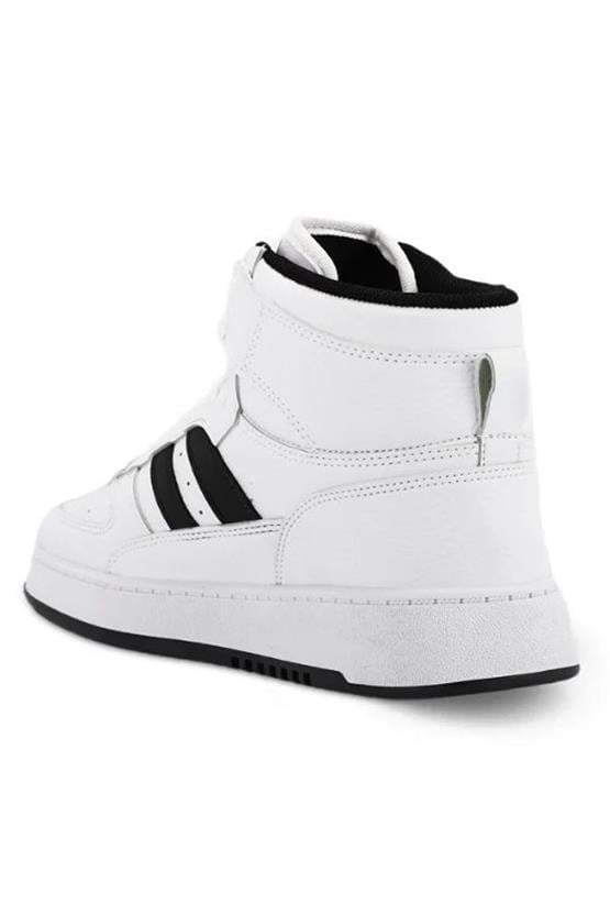 Slazenger Sa23Le017-005 Daphne Hıgh Beyaz-Siyah Erkek Sneaker Ayakkabı