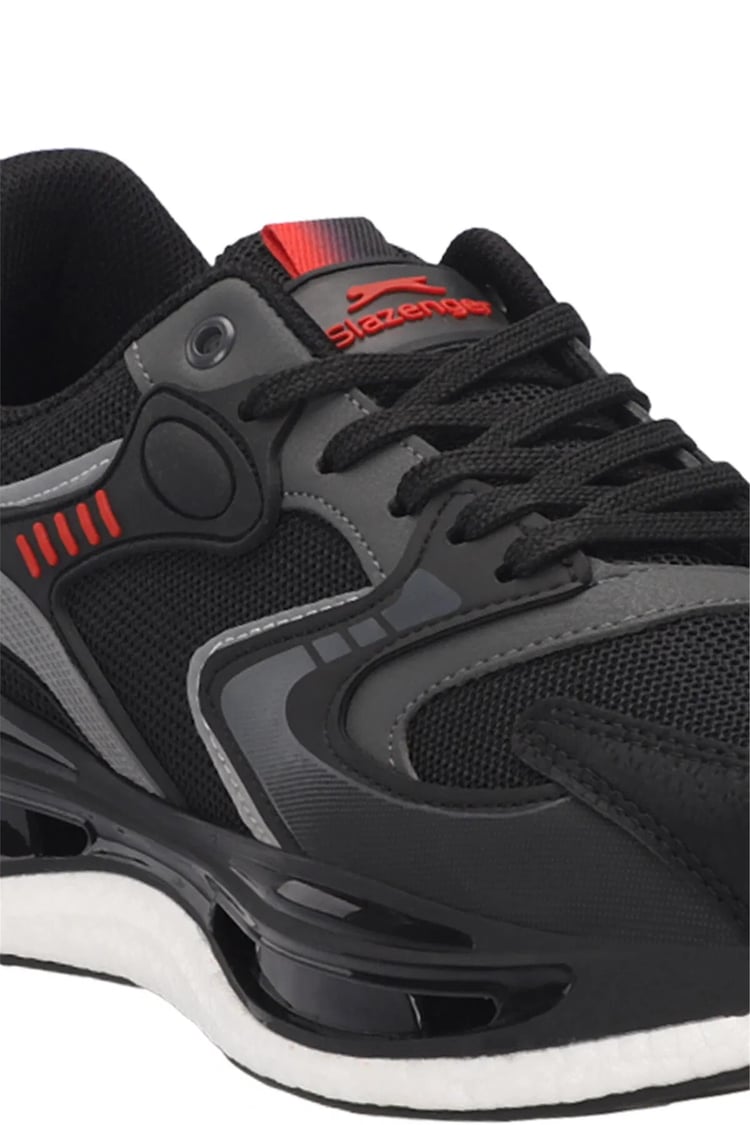 Slazenger SA24RE086-506 Zowıe Sıyah / Kırmızı Erkek Kosu Ayakkabısı
