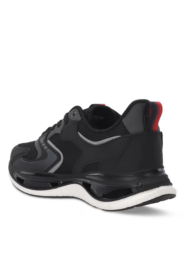 Slazenger SA24RE086-506 Zowıe Sıyah / Kırmızı Erkek Kosu Ayakkabısı