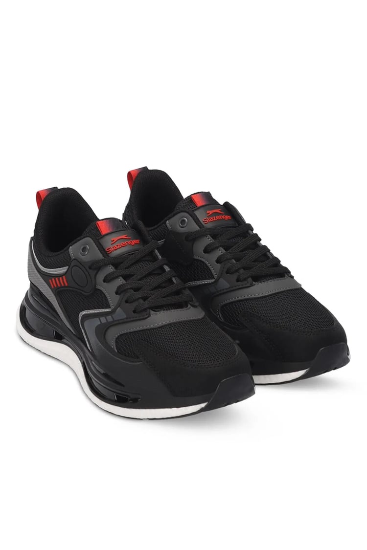 Slazenger SA24RE086-506 Zowıe Sıyah / Kırmızı Erkek Kosu Ayakkabısı