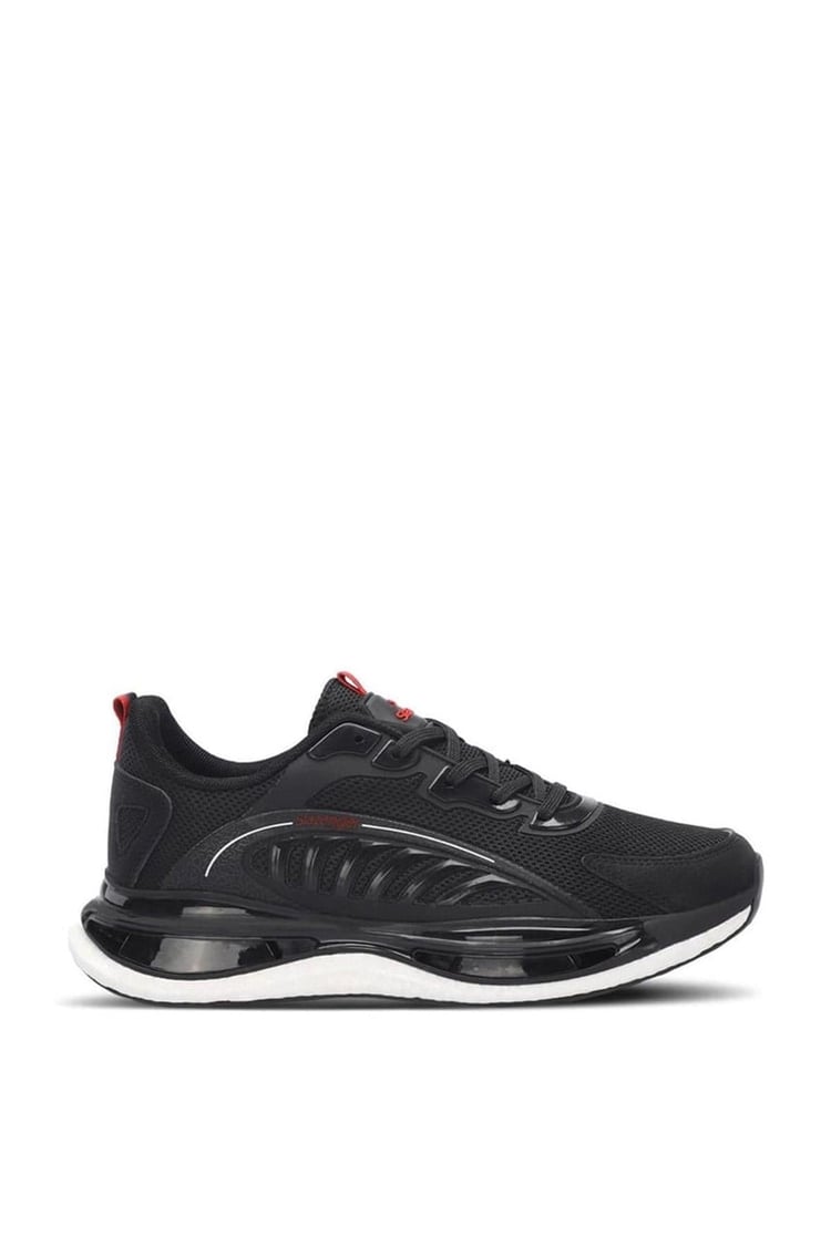 Slazenger Sa24Re087-506 Zeus Sıyah / Kırmızı Erkek Kosu Ayakkabısı