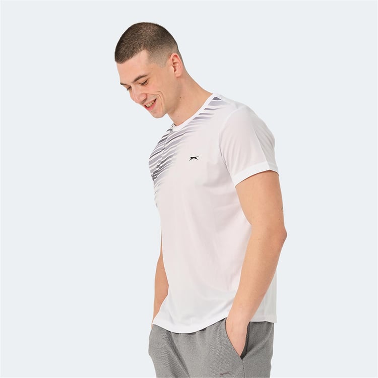Slazenger St14Te010-000 Raven Beyaz Erkek T-Shirt