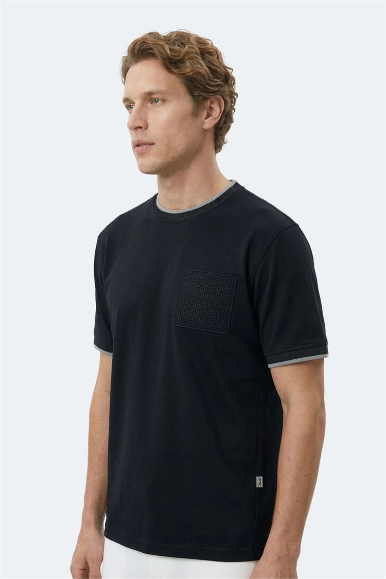 Slazenger St16Te091-500 Zavıer Sıyah Erkek T-Shırt