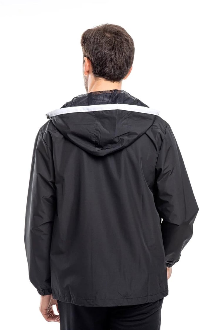 Slazenger St21Je060-500 Ofans Siyah / Füme Erkek Yagmurluk