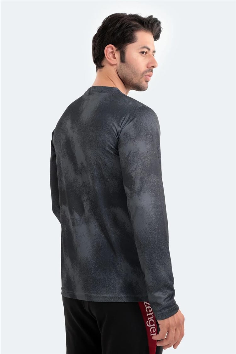 Slazenger St22Te002-500 Ramesh Siyah Erkek Performance Ince Sweatshirt