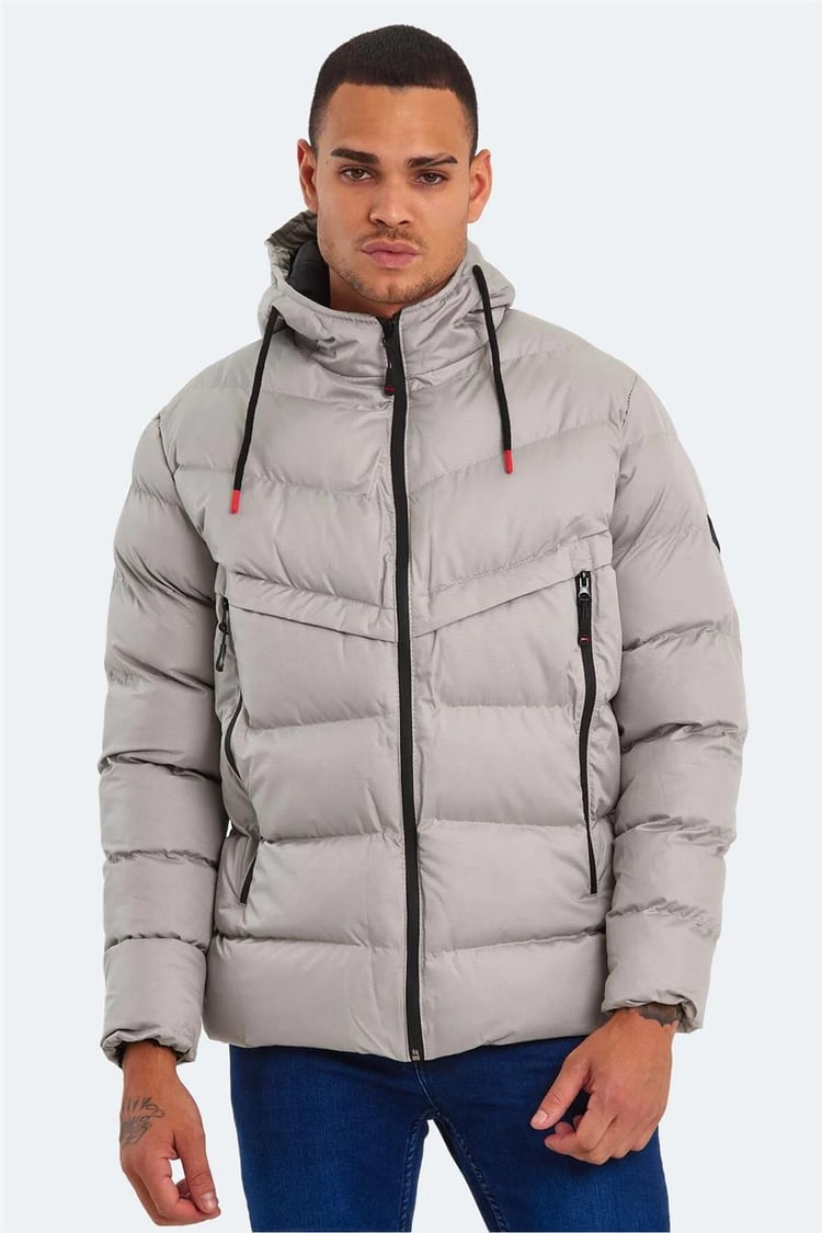 Slazenger St23Je003-280 Haifa Gri Erkek Mont