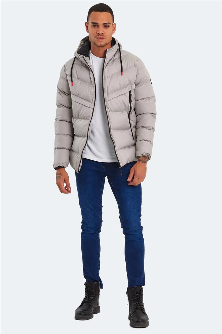 Slazenger St23Je003-280 Haifa Gri Erkek Mont