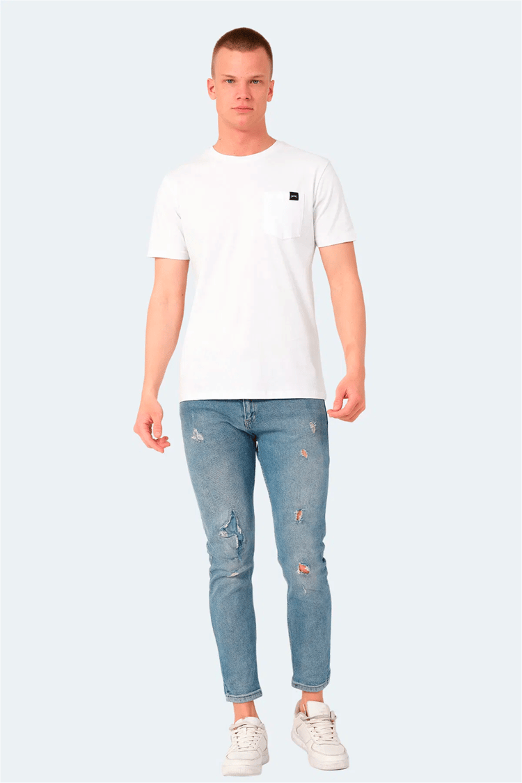 Slazenger Vesela Beyaz Erkek T-Shırt