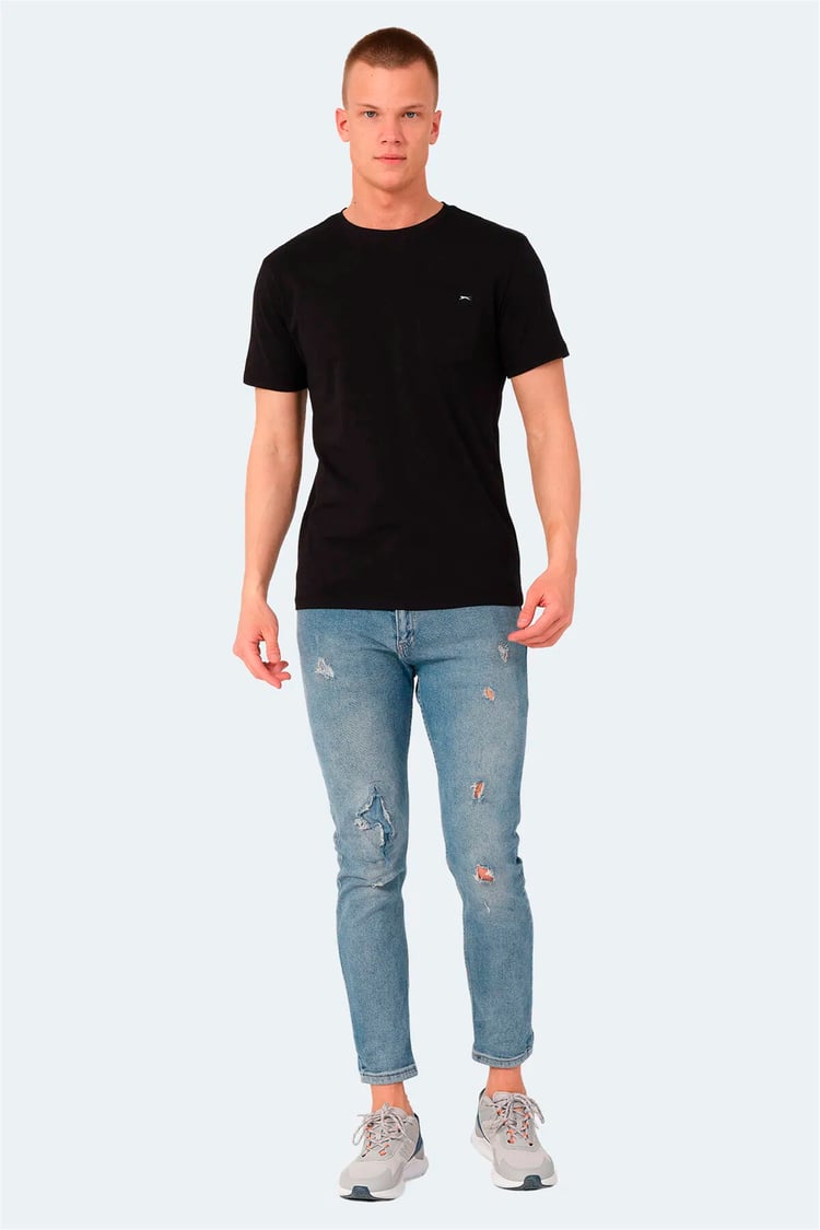 Slazenger Vesela Sıyah Erkek T-Shırt