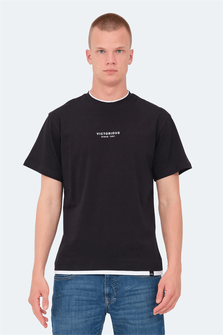 Slazenger Vrenı Sıyah Erkek T-Shırt