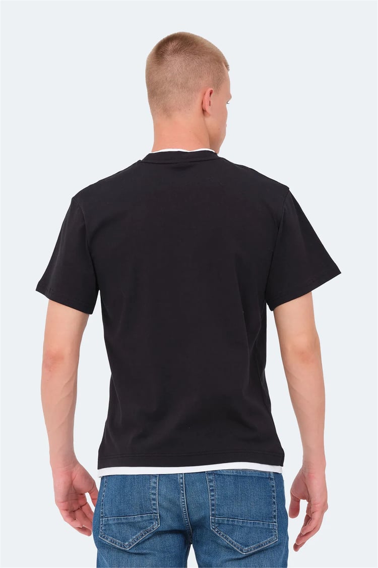 Slazenger Vrenı Sıyah Erkek T-Shırt