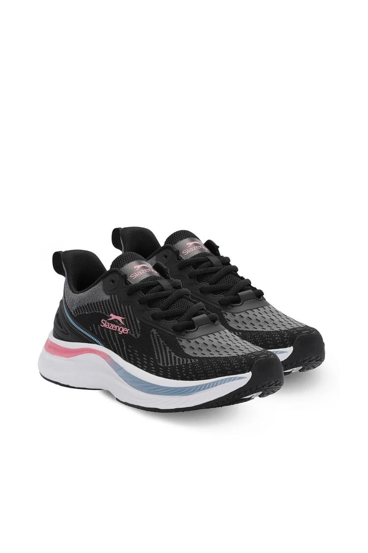 Slazenger Wetford Sıyah / Koyu Grı Zenne Kosu Ayakkabısı