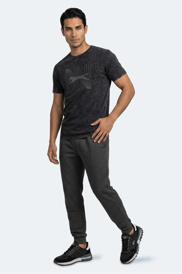 Slazenger Zair Siyah Erkek T-Shırt