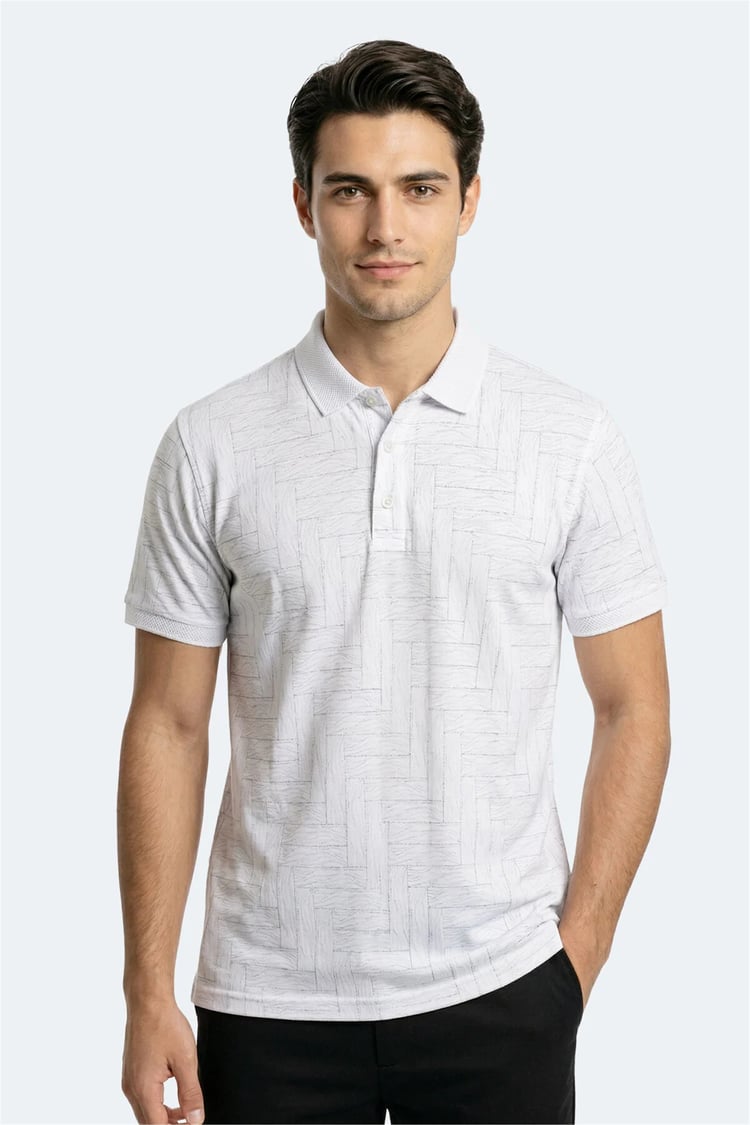 Slazenger Zany Beyaz Erkek T-Shırt