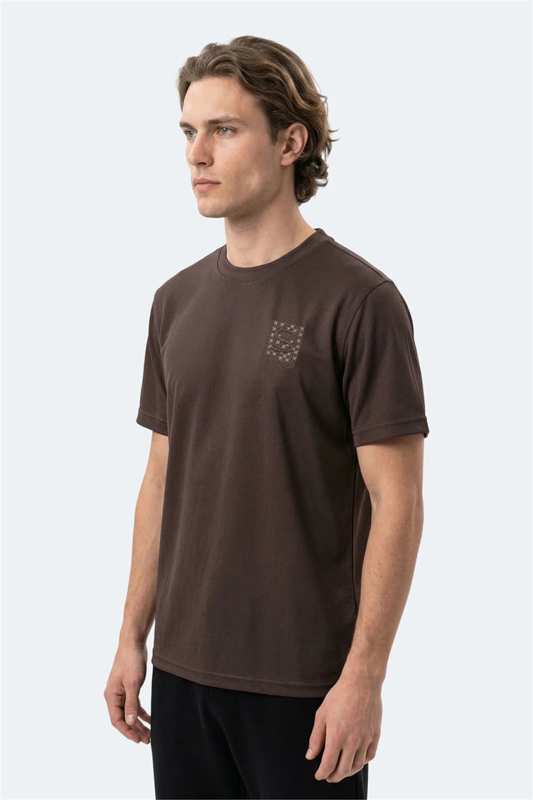 Slazenger Zegna Kahve Erkek T-Shırt