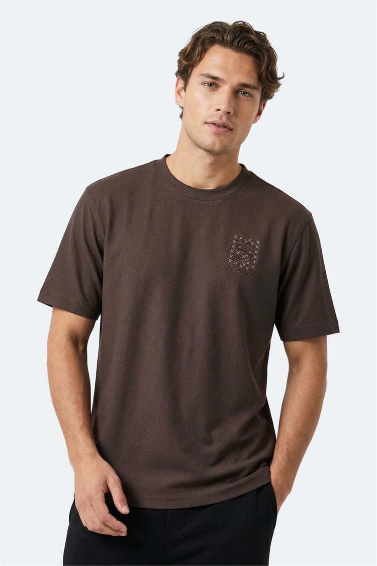Slazenger Zegna Kahve Erkek T-Shırt