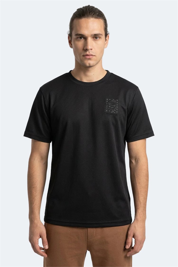 Slazenger Zegna Siyah Erkek T-Shırt