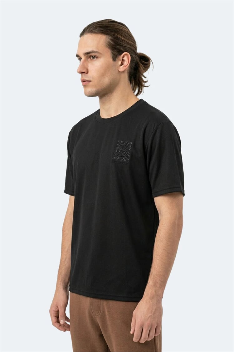 Slazenger Zegna Siyah Erkek T-Shırt