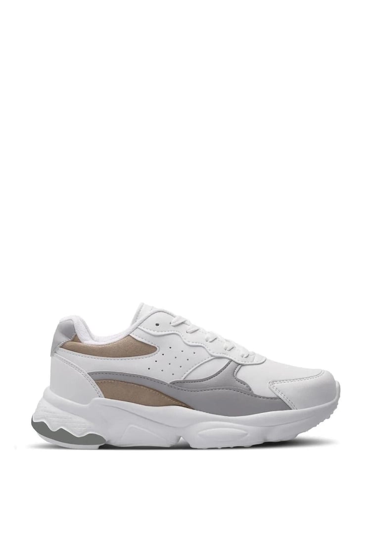 Slazenger Zola Beyaz / Grı Zenne Kosu Ayakkabısı