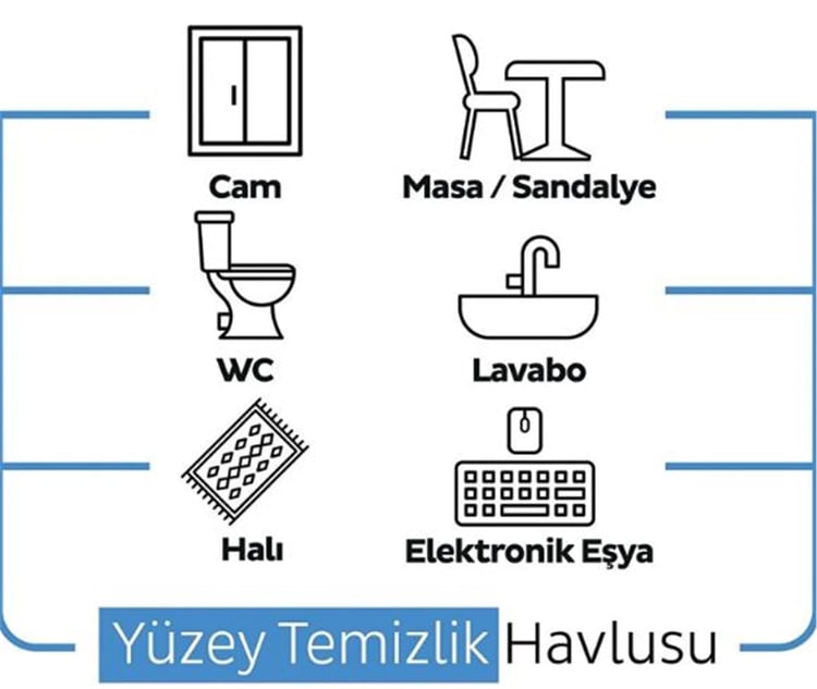 SLEEPY 100LU EXTRA BUYUK YUZEY TEMIZLIK HAVLUSU  CAMASIR SUYU