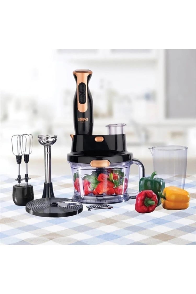 Stilevs Sgh22045 Mago Pro El Blender Setı Sıyah-Bakır