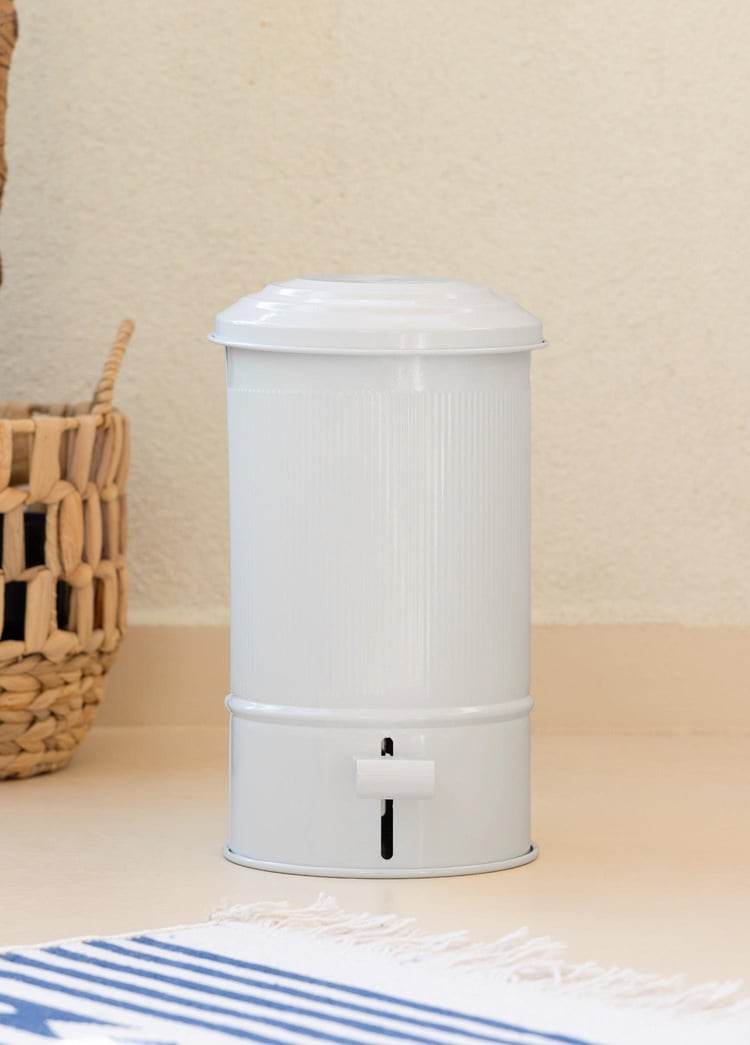 Stripe Mutfak ve Banyo Çöp Kovası Beyaz 5 Lt