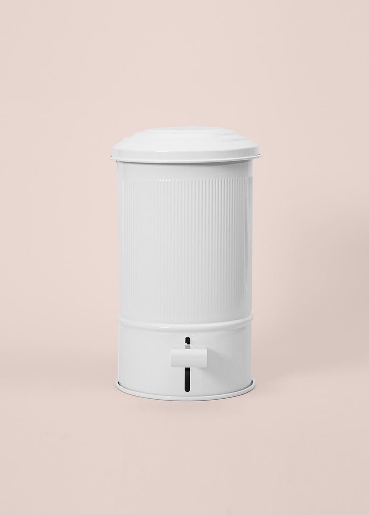 Stripe Mutfak ve Banyo Çöp Kovası Beyaz 5 Lt