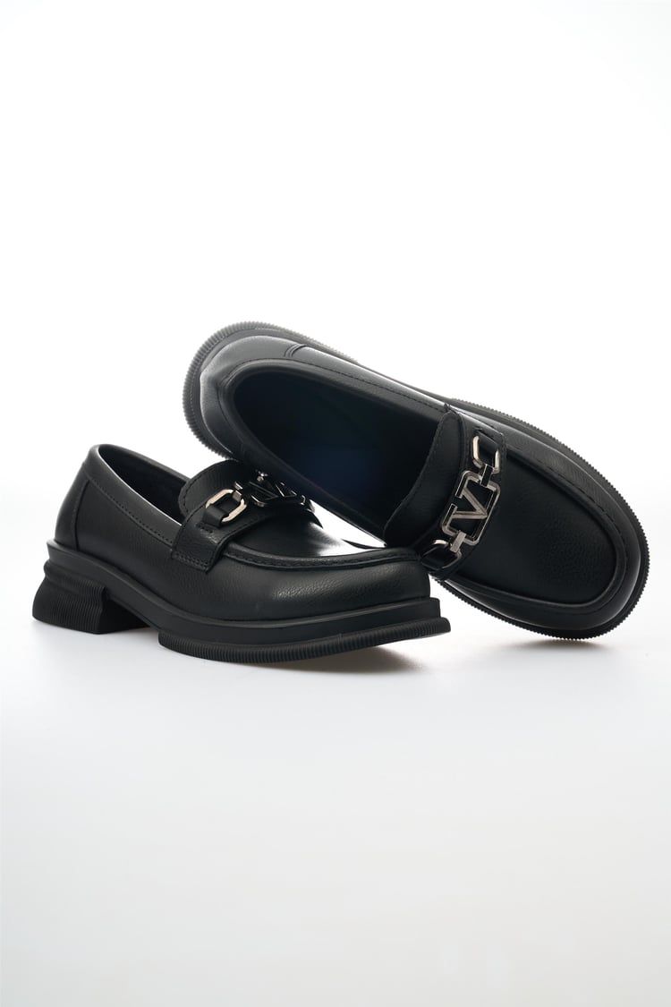 Swell Soft 02 200 Siyah Kadın Loafer Ayakkabı