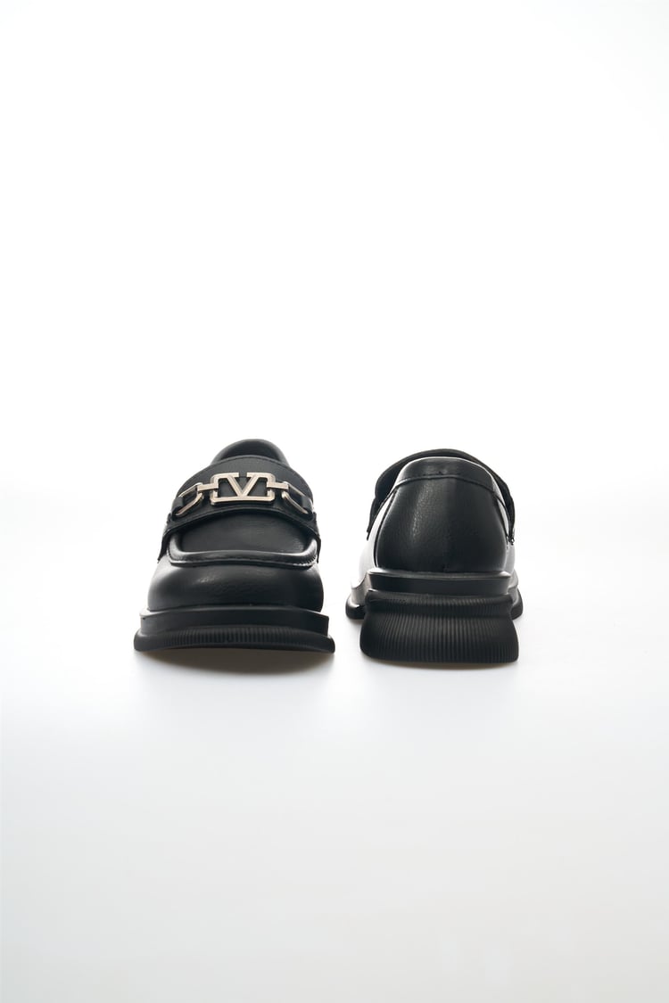 Swell Soft 02 200 Siyah Kadın Loafer Ayakkabı