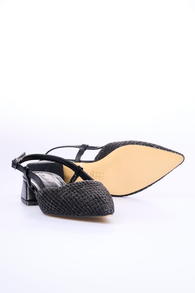 Swell Soft 03-340 Siyah Hasır Kadın Klasik Ayakkabı