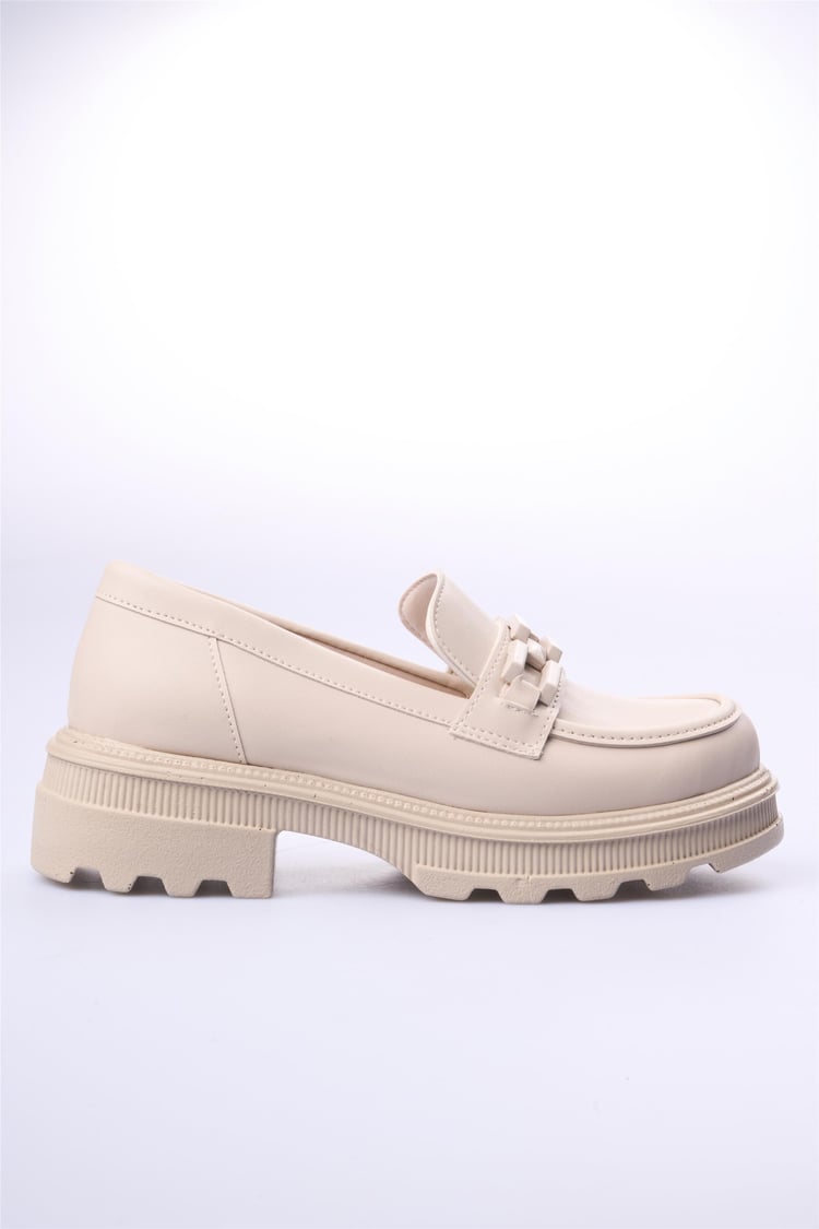Swell Soft 05-1071 Bej Kadın Loafer Ayakkabı