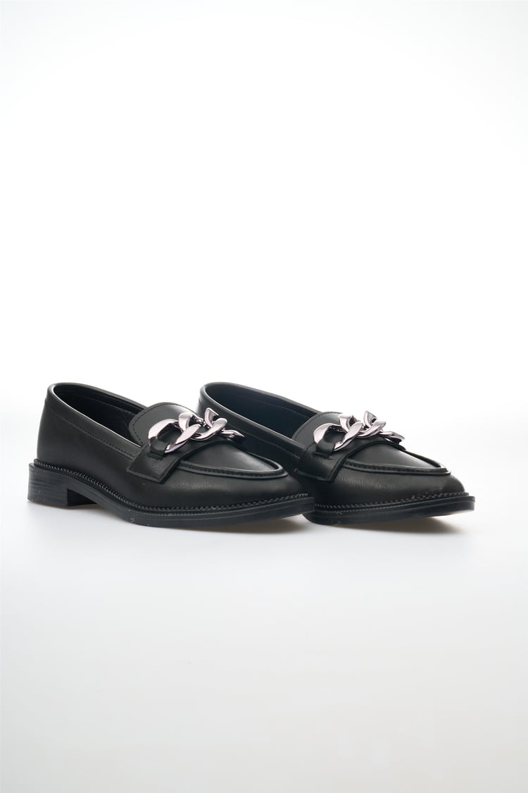 Swell Soft 18 101 Siyah Kadın Loafer Ayakkabı